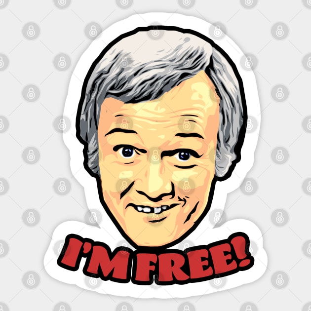 Mr Humphries | I'm Free Sticker by Mattk270